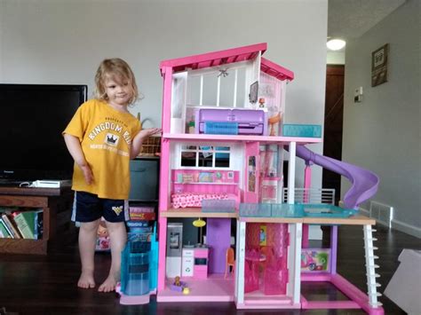 Barbie Dreamhouse Inch Dollhouse With Elevator Pool Slide And 70 Accessories Including