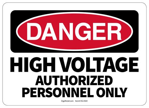 High Voltage Safety Signs