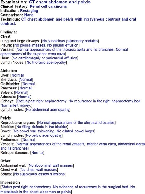 Structured Reporting In Radiology Academic Radiology