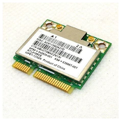 Hp Realtek Rtl8188ce Half Mini PCIe Wireless Wlan Card 802 11 B G N