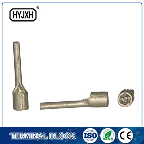 Non Insulated Electrical Wire Cable Crimp Pin Shaped Naked Terminal