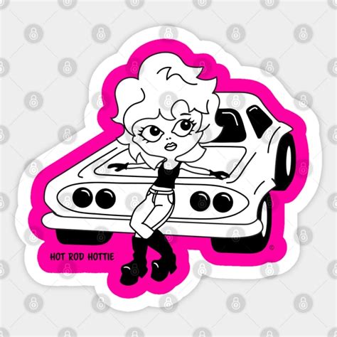 Hot Rod Hottie Hot Rod Cartoon Girl On Hot Rod Hot Rod Girl