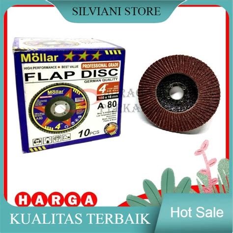 Jual Mollar Flap Disc No Mata Gerinda Inch Amplas Susun Tumpuk