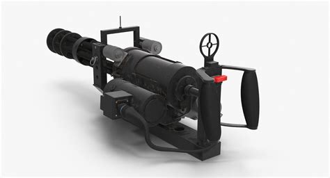 M134 Minigun With Mounting Bracket Collection Vr Ar Low Poly Cgtrader