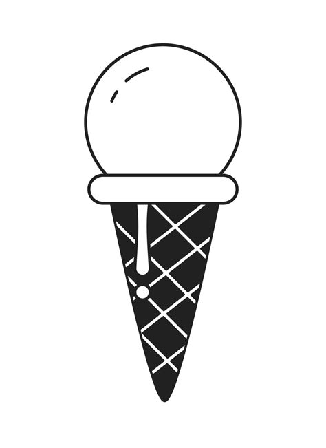 Ice Cream Clip Art Black And White