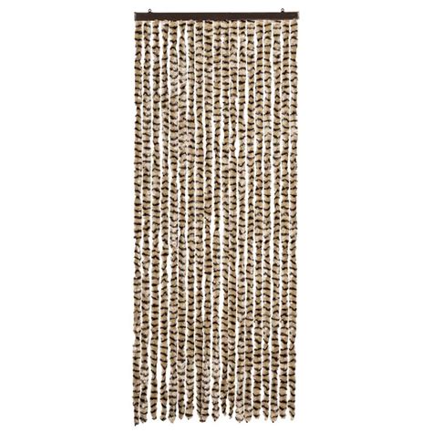 VidaXL Vliegengordijn 56x185 Cm Chenille Beige En Bruin Leen Bakker