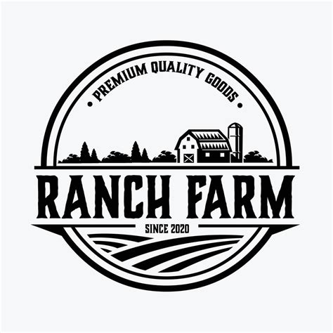 Country Ranch Farm Emblem Logo vector Design. Best for Ranch Farm ...