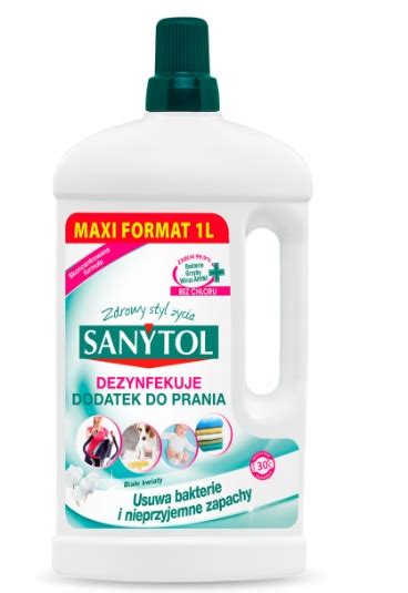 SANYTOL Płyn dezynfekujący dodatek do prania 1L 13884126045 Allegro pl