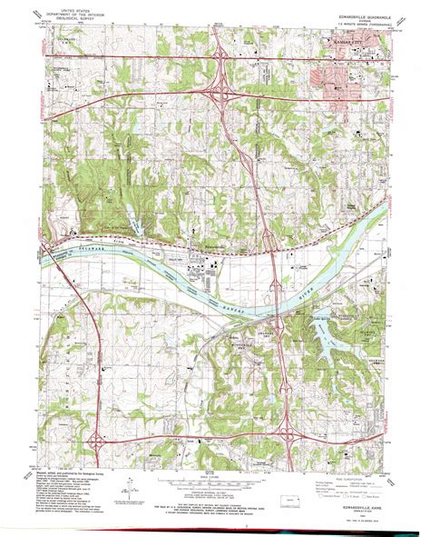 Edwardsville Topographic Map 124000 Scale Kansas