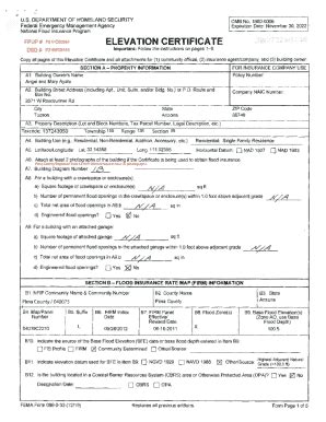 Fillable Online Rfcd Pima FEMA Elevation Certificate Packet Chelan