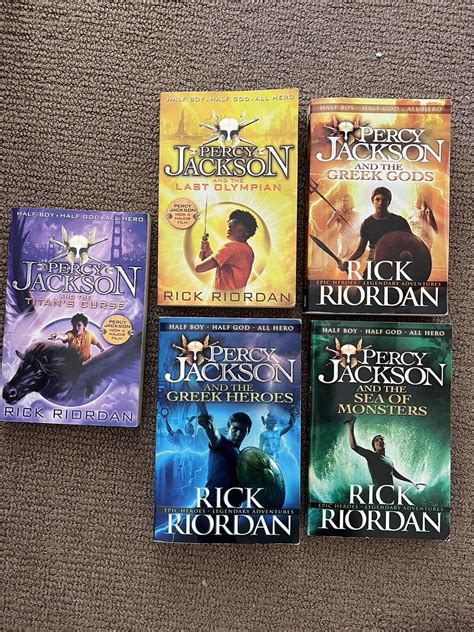 Percy Jackson Collection 5 Books Set By Rick Riordan Ages 9