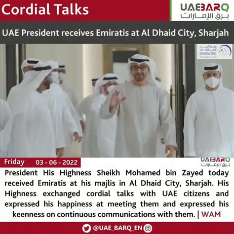 Uae Barq On Twitter Uae President Receives Emiratis At Al Dhaid City