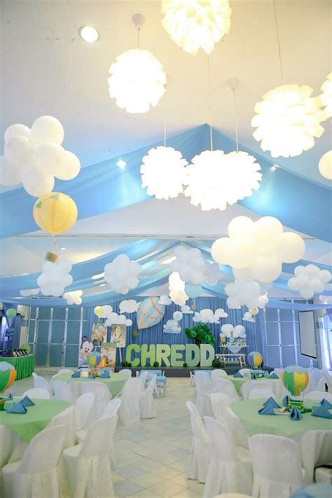 Kara S Party Ideas Mickey Mouse Hot Air Balloon Birthday Party Kara S Party Ideas