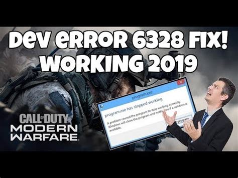 DEV ERROR 6328 FIX CALL OF DUTY MODERN WARFARE 2019 NO LONGER WORKING