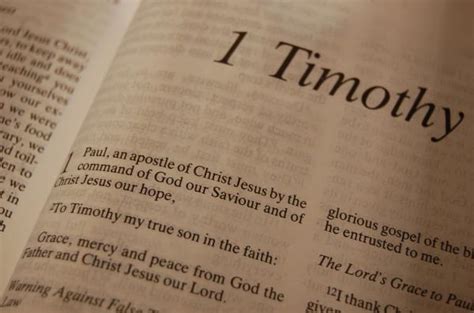 The Book Of 1 Timothy White Marsh Baptist Church