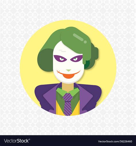 Flat Joker Icon Image Royalty Free Vector Image