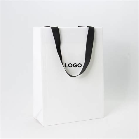 Custom White Paper Bag with Handles - Better-Package.com