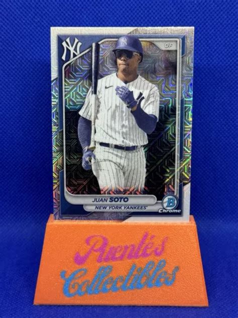 2024 BOWMAN CHROME Juan Soto Mega Mojo réfracteur 78 Yankees de New