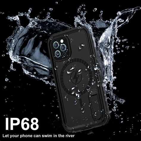 Capa de celular à prova d água ip68 para iphone 12 pro max caixa de