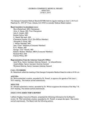 Fillable Online Medicalboard Georgia David Retterbush Md Chairperson
