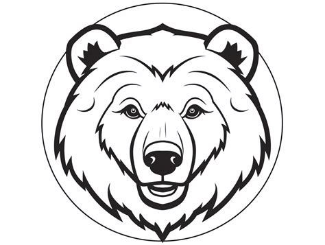 Simple Brown Bear Coloring For Kids Coloring Page