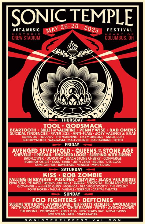 Sonic Temple Music Festival 2024 Lineup - Lian Sheena