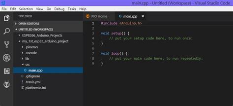 Blog Of Wei Hsiung Huang How To Develop Arduino Esp32 Firmware Using Vs Code And Platformio