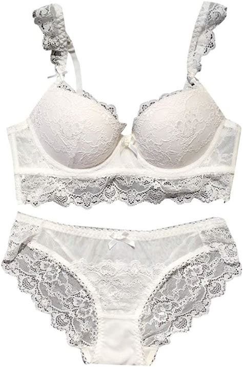 Bolawoo 77 Damen Bh Set Spitze V Push Up Bh Bra Und Slip Unterwäsche Lingerie Panty Dessous Sets