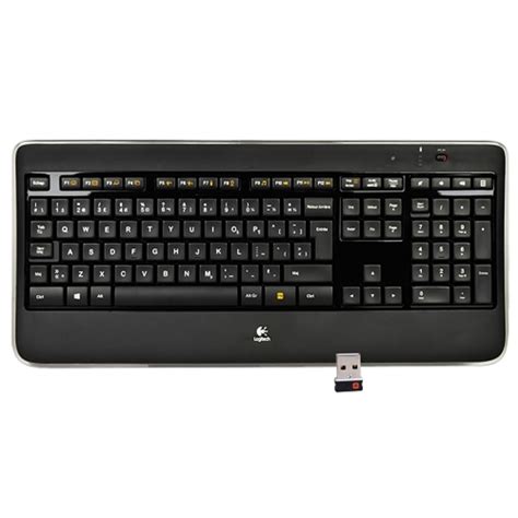 Logitech K800 24ghz Wireless Illuminated French Canadian Keyboard Wusb Unifying Nano Receiver