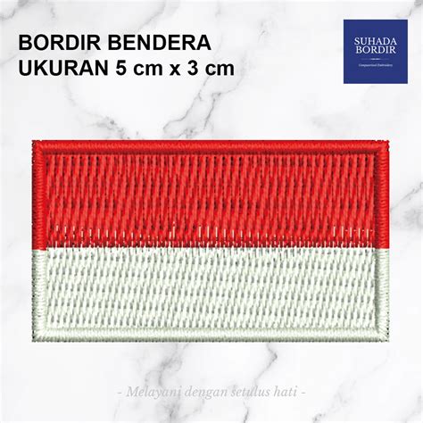 Jual Bordir Bed Bendera Merah Putih Ukuran 5x3 Shopee Indonesia