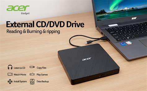 Amazon Acer External Cd Dvd Drive For Laptop Usb Type C Cd