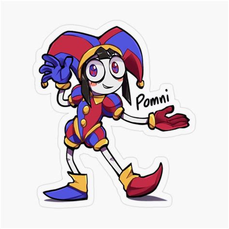 "pomni the amazing digital circus" Sticker for Sale by DarBkaStOre in 2024 | Digital sticker ...