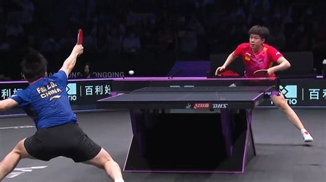 Fan Zhendong Vs Wang Chuqin SLOW MOTION WTT Champions Chongqing