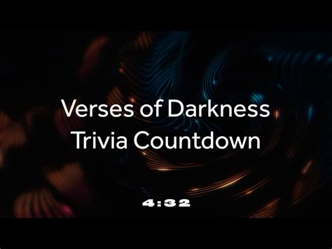 Dark Strings Trivia Countdown Shift Worship WorshipHouse Media