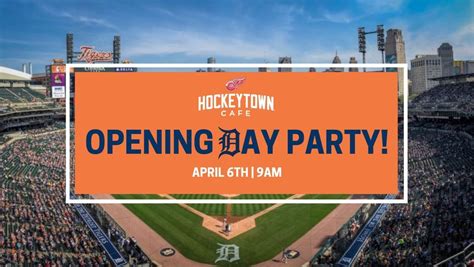 Hockeytown Cafe Detroit Tigers Opening Day Party! , Hockeytown Cafe, Detroit, 6 April 2023 ...