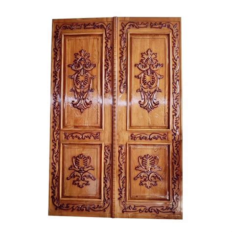 Interior Mm Teak Wood Carving Door For Hotel At Rs Square Feet