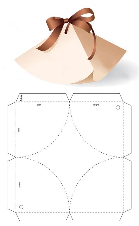 Caja Pirámide Curva Hacer Cajas De Regalo Moldes Cajas De Regalo