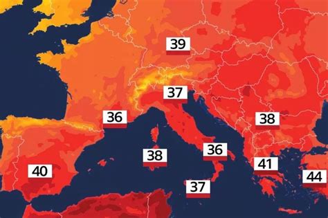 Full List Of Extreme Heatwave Temperatures Across Europe Birmingham Live