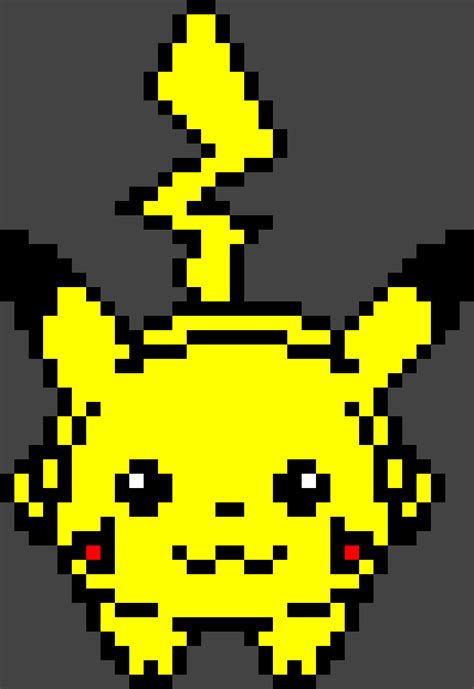 Pixel Art Pikachu Facile Pixel Art Pikachu Pixel Art Pokemon Pixel Art