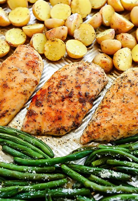 Sheet Pan Chicken, Potatoes, and Green Beans - Life In The Lofthouse