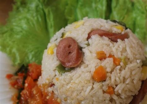 Resep Nasi Sosis Rice Cooker Oleh Ig Dapur Bu Aya Cookpad