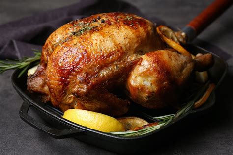 Recipe Lemon Rosemary Roasted Whole Chicken Anytime Fitness