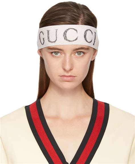 Gucci Off White Logo Headband Ssense Uk