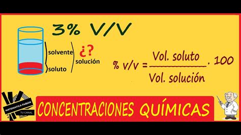 Calcular Volumen De Soluto Solvente Y Soluci N Paso A Paso Youtube