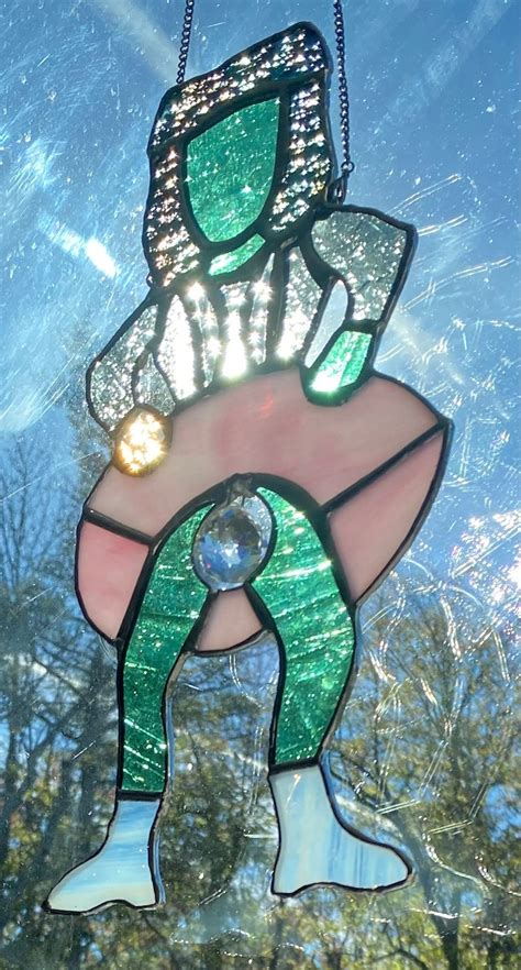 The Subtle Old Gregg Stained Glass Sun Catcher Etsy