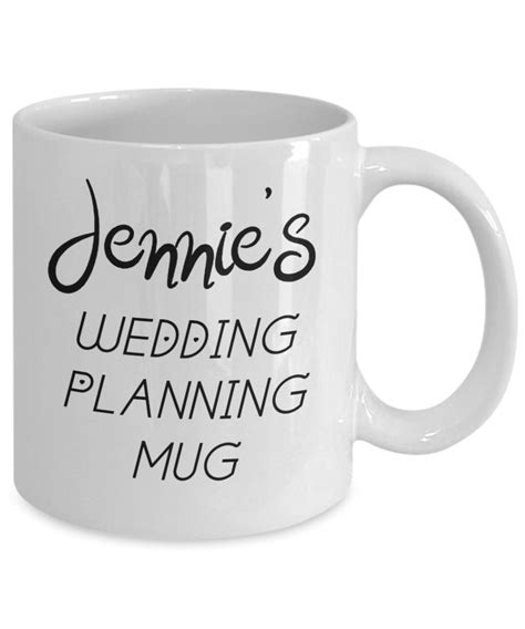 Personalized Wedding Planning Mug Custom Name Wedding Mug Etsy