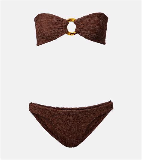 Gloria Bikini In Brown Hunza G Mytheresa