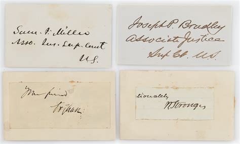 Abraham Lincoln Supreme Court Nominees 11 Signed Items RR Auction