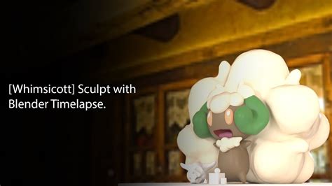 Whimsicott Sculpt With Blender Timelapse Youtube