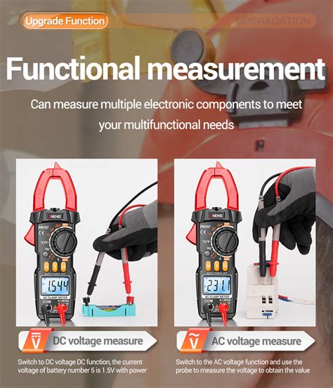 Aneng Pn Digital Clamp Meter Ac Dc Voltage Temperature Test